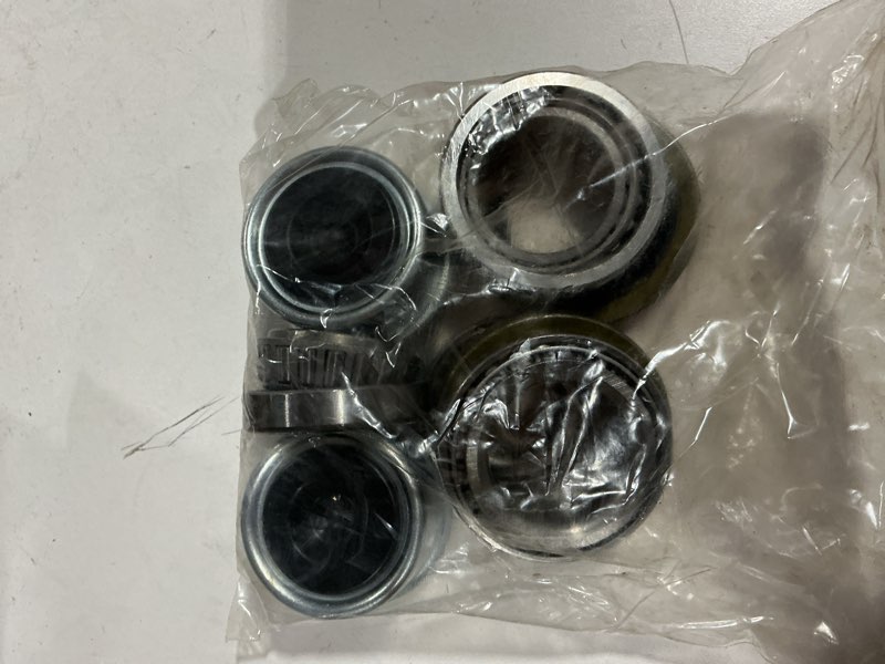 Condition photo showing Good Condition for 2 sets 3500lb trailer bearing kit l68149 l44649 trailer axle kit,boat trailer bearing kit 171255tb seal fits for 1-3/8'' to 1-1/16'' trailer wheel bearings 1.98" dust caps and rubber plugs cotter pins l68149-2sets