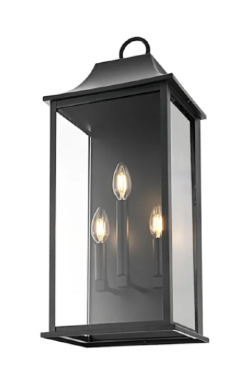 Elegant Lighting Shepard 3 Light 25" Tall Outdoor Wall Sconce