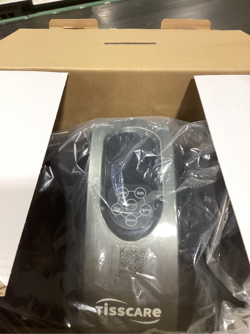 Condition photo showing New/Like New for tisscare shiatsu foot massager with heat, fsa eligible hsa foot massager for plantar fasciitis, neuropathy, circulation and pain relief, massage feet at home/office, gift for men and women dark gray