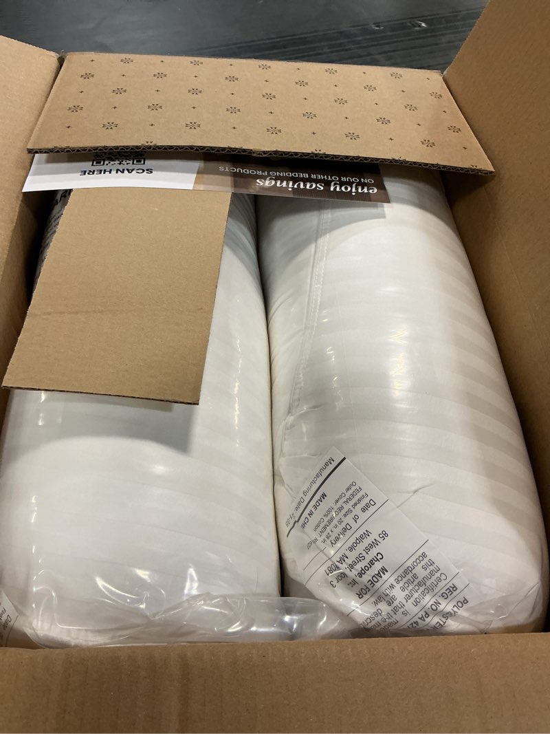 Condition photo showing New/Like New for Beckham Hotel Collection Bed Pillows Standard/Queen Size Set of 2 - Original Soft Down Alternative Pillow for Sleeping - Soft Support for Back, Stomach or Side Sleepers