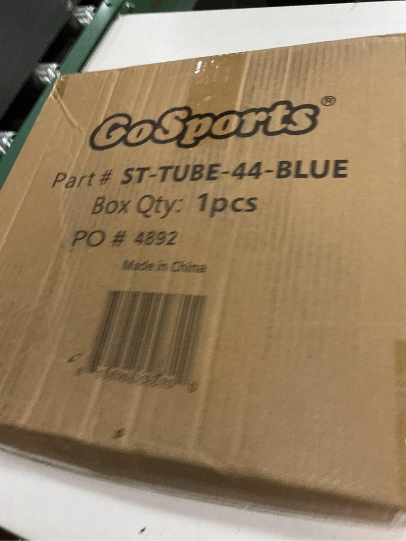 Condition photo showing New/Like New for GoSports 44 Inch Heavy-Duty Winter Snow Tube with Premium Canvas Cover - Choose Your Style - Commercial Grade Sled Blue 44 Inch