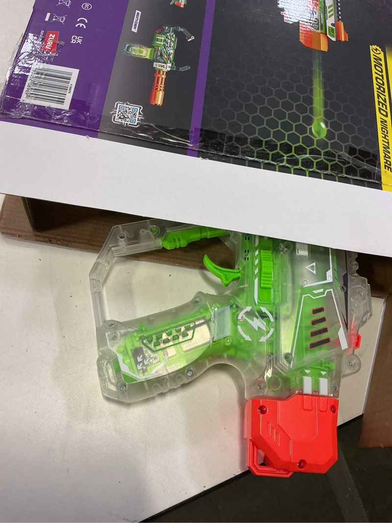 Condition photo showing As Is for xshot hyper gel glow nightmare blaster (10,000 pellets) outdoor glow blaster by zuru for ages 14+
