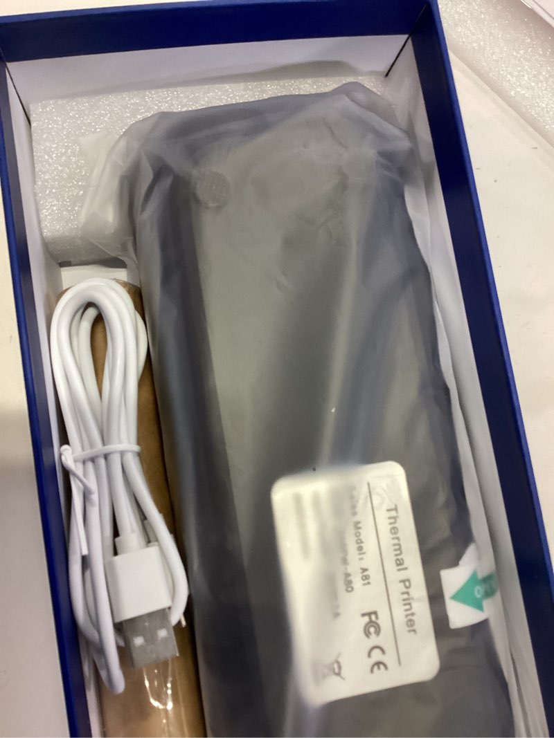 Condition photo showing New/Like New for portable thermal printer,(black)