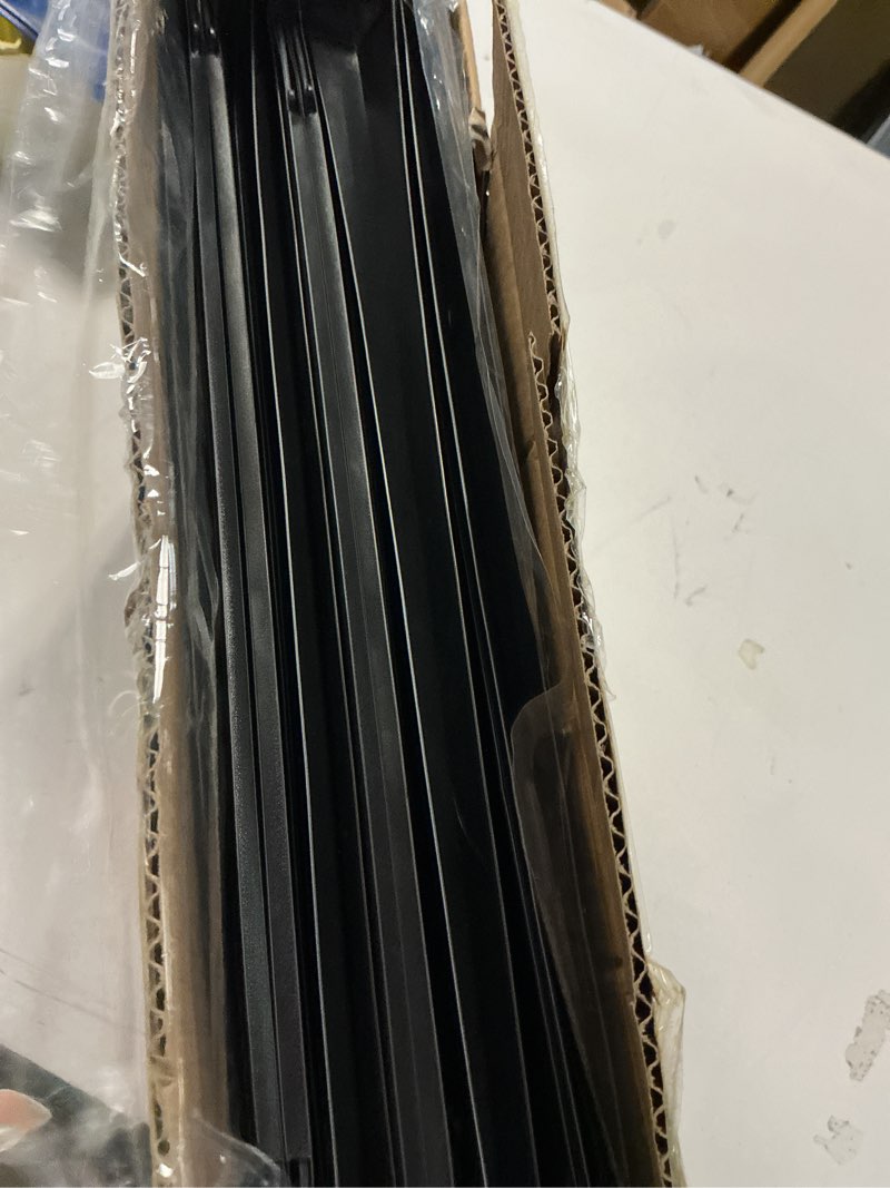Condition photo showing Good Condition for Plastic Legal Size Hanging File Folders,Heavy Duty 1 Inch Expansion,12 Pack Reinforced Black Legal Hanging Folders Expandable,Adjustable Tabs,File Cabinet Folders for Bulky Files 1" Expansion-black Legal Size-Sides Sealed