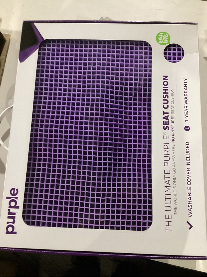 Condition photo showing New/Like New for Purple Ultimate Seat Cushion | Pressure Reducing Grid Designed for Ultimate Comfort | Designed for Gaming | Made in The USA