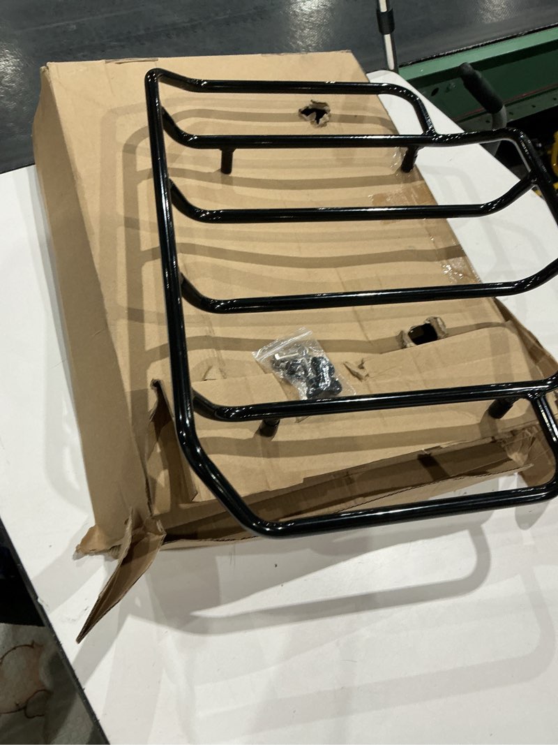 Condition photo showing Good Condition for advanblack luggage rack for harley hard tour trunk pack, air wing tour trunk pack, top rack fit for harley touring street glide road king electra glide 2009-2026 (black)