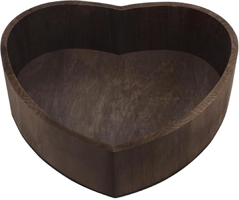 Heart Shaped Newborn Photography Props Baby Wood Photo Studio Posing Baby Photoshoot Posing Wooden Bed, Coffee