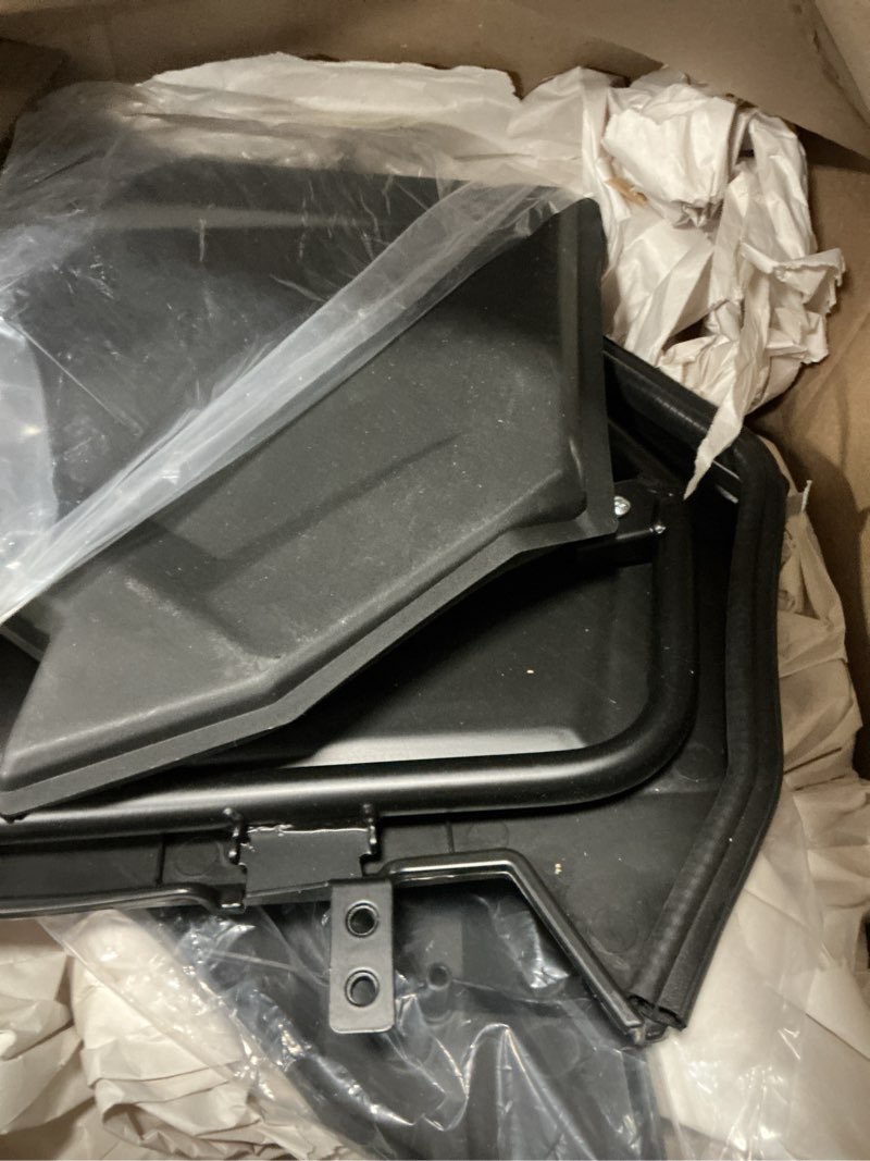 Condition photo showing As Is for lower door panels for rzr 900 50 inch 15-20, 50" plastic lower door insert panels with built-in metal frame for polaris rzr 900/fox/eps/epx xc 2015-2020, replace #2880207 (2 doors)