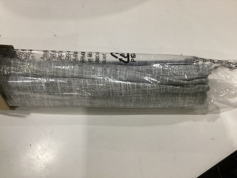 Condition photo showing Good Condition for unishades no drill cordless roman shades for windows, 39" w × 64" h - 100% blackout - linen - grey 100% blackout linen grey 39" w × 64" h