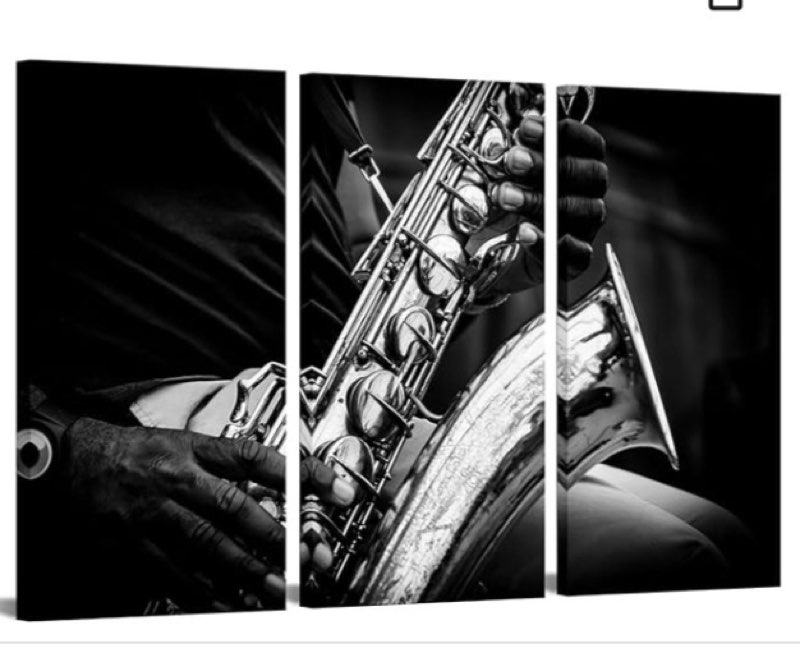 nachic wall saxophone canvas wall art black and white music instrument picture prints vintage jazz m