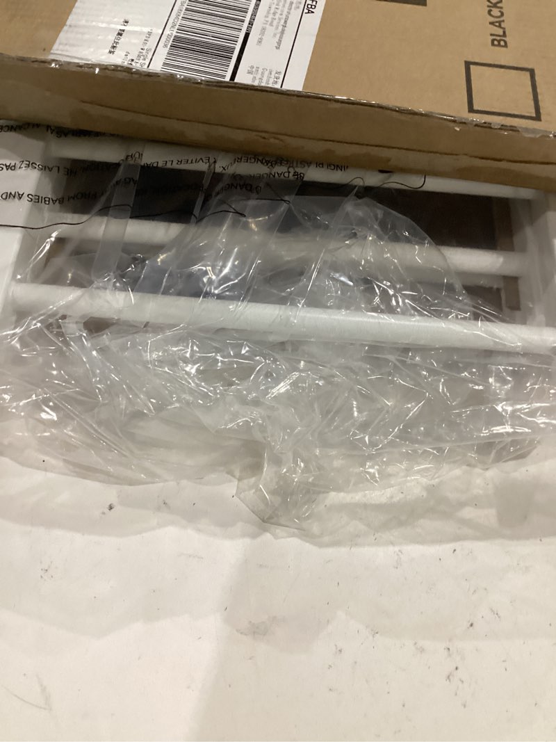 Condition photo showing Good Condition for dog gate indoor for small dogs or breeds, 10'' high short dog gate to step over, 18“-45” wide small pet gate with 3 extension kits for doorways & stairs