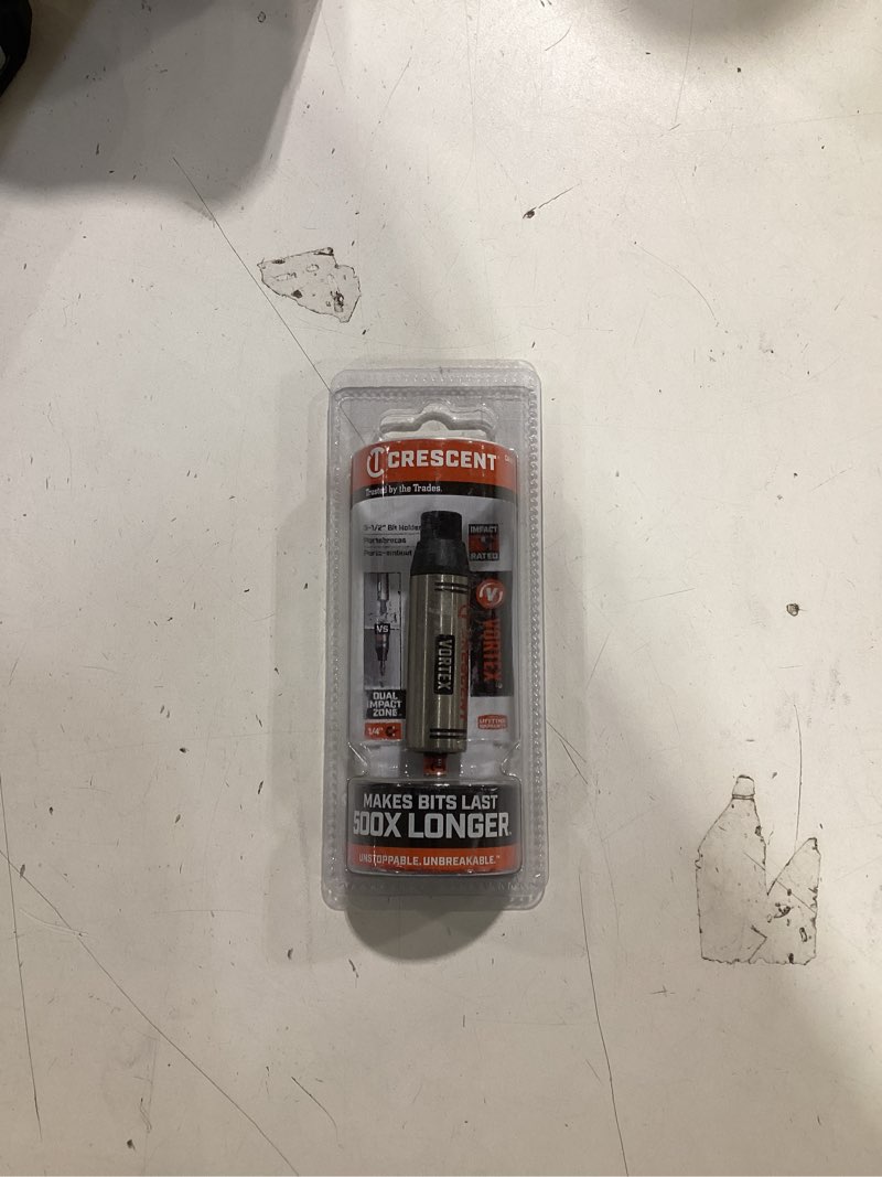 Condition photo showing As Is for Crescent Apex Vortex Bit Holder 1/4In X 3 1/2In