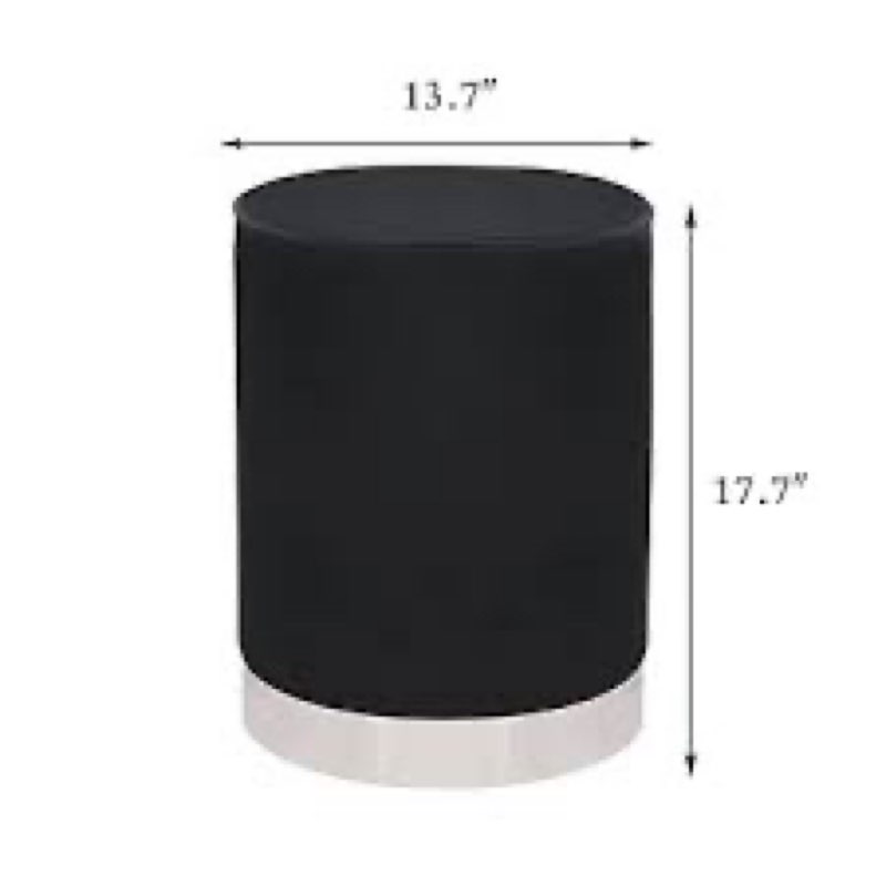 FT0395-5 round storage ottoman