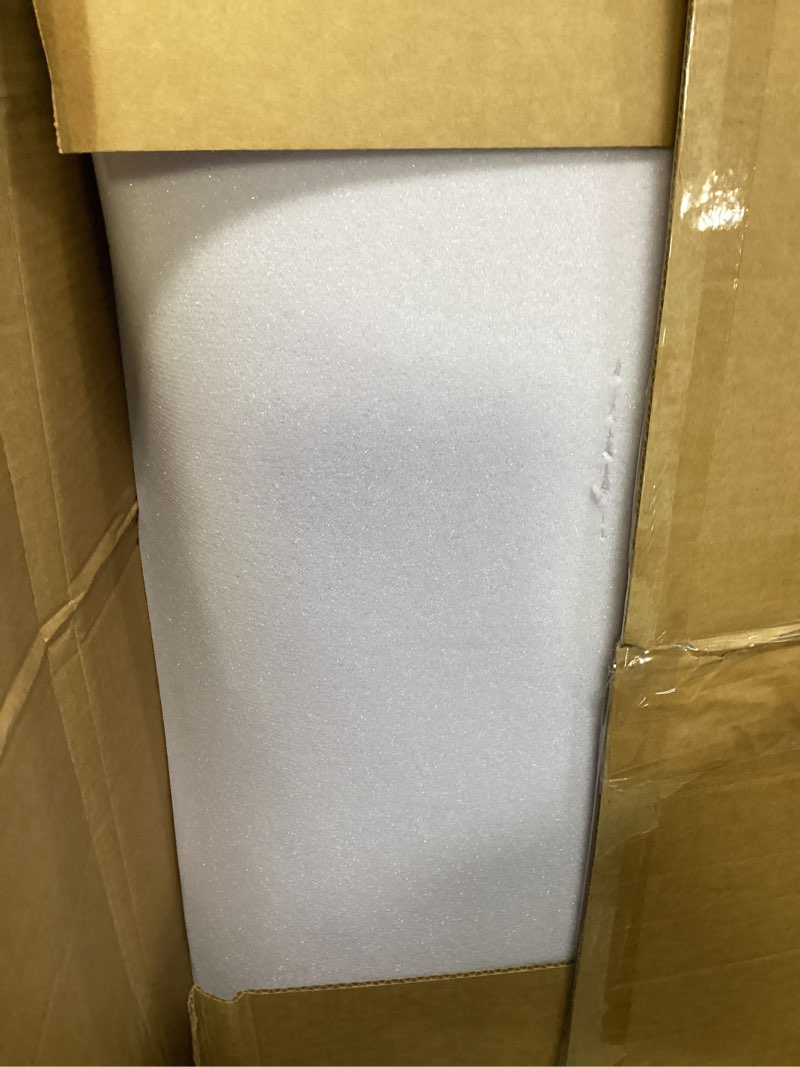 Condition photo showing As Is for lucid lavender infused 2 inch memory foam mattress topper with 5 zones – king size – plush feel – certipur certified – dorm room essentials 2 inch king lavender