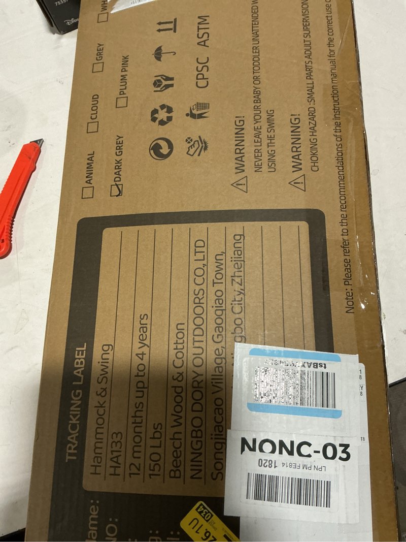 Baby Swing Indoor and Outdoor, Canvas Hammock Swing for Baby to Toddler with a Comfortable Seat, Mac