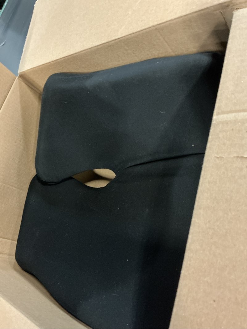 Condition photo showing As Is for Cushion Lab Patented Pressure Relief Seat Cushion for Long Sitting Hours on Office & Home Chair - Extra-Dense Memory Foam for Soft Support. Car Pad for Hip, Tailbone, Coccyx, Sciatica - Black