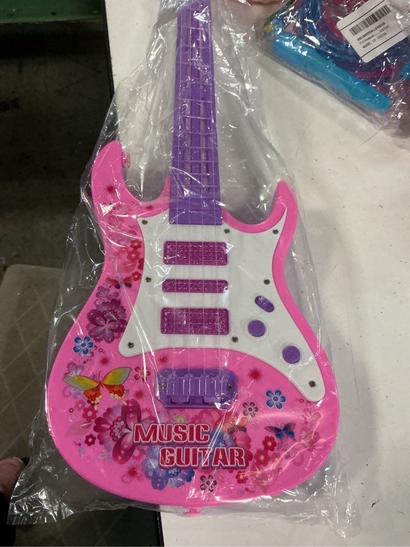 Condition photo showing As Is for guitar toys for girls 3-6 years  musical instruments for kids  toddler girls toys 2 3 4 5 6 year old