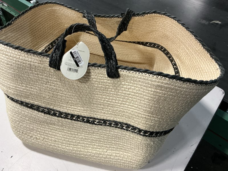 Condition photo showing Good Condition for rectangle braided sewing basket - threshold™