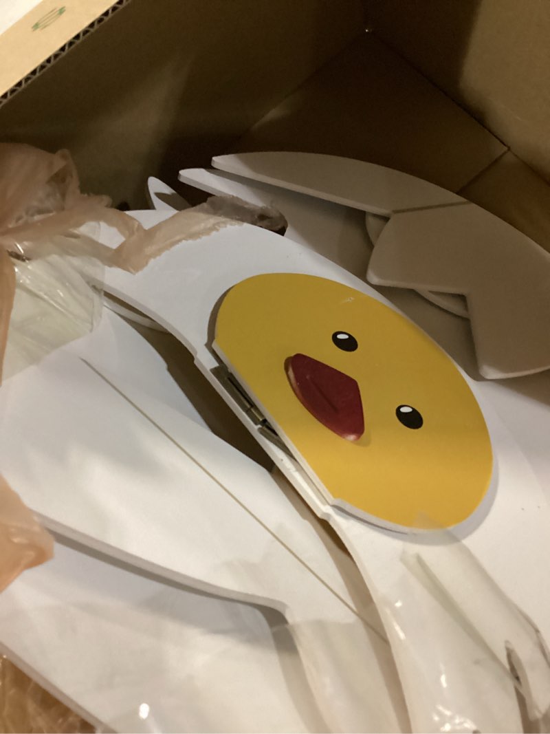 Condition photo showing As Is for 2 pcs easter bunny porch decor 30" wooden sign easter outdoor decor 19" egg standing porch sign easter outdoor decorations for farmhouse home front door yard garden spring party decor