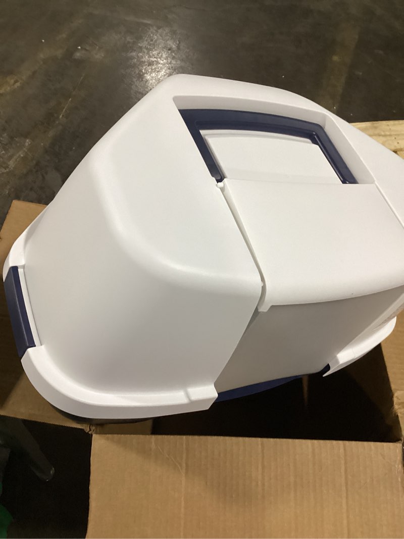 Condition photo showing Good Condition for glad roomate collapsible waste bin | compact travel trash can with space-saving expandable design | indoor and outdoor disposal basket, 2 gallon, white