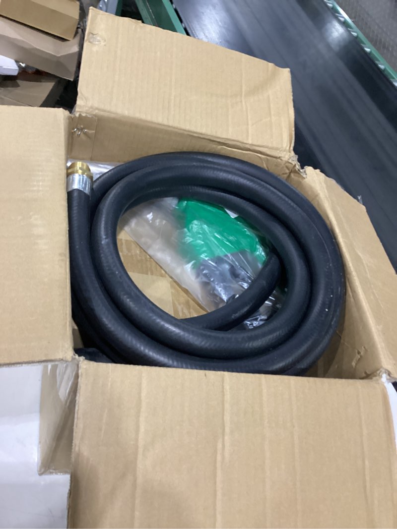 Condition photo showing As Is for 110-120V 550W Diesel Transfer Pump,Electric Fuel Transfer Pump & 32GPM Self-Priming Pump & AUTO Fuel Nozzle & 2 Hoses NPT Threads Fitting 2024 New BRT-110v Fuel Pump & Nozzle