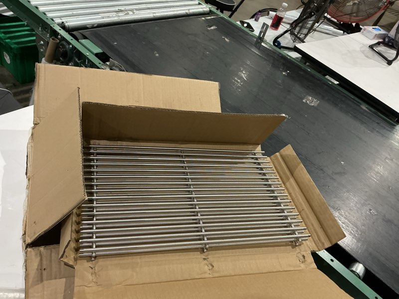 Condition photo showing Good Condition for 7639 cooking grates for weber spirit 300 & spirit ii 300 series e310 e320 s310 s320 e/s 330, grill grates for weber genesis silver b/c genesis gold b/c grates, 7638 65906 grates, 304 stainless steel