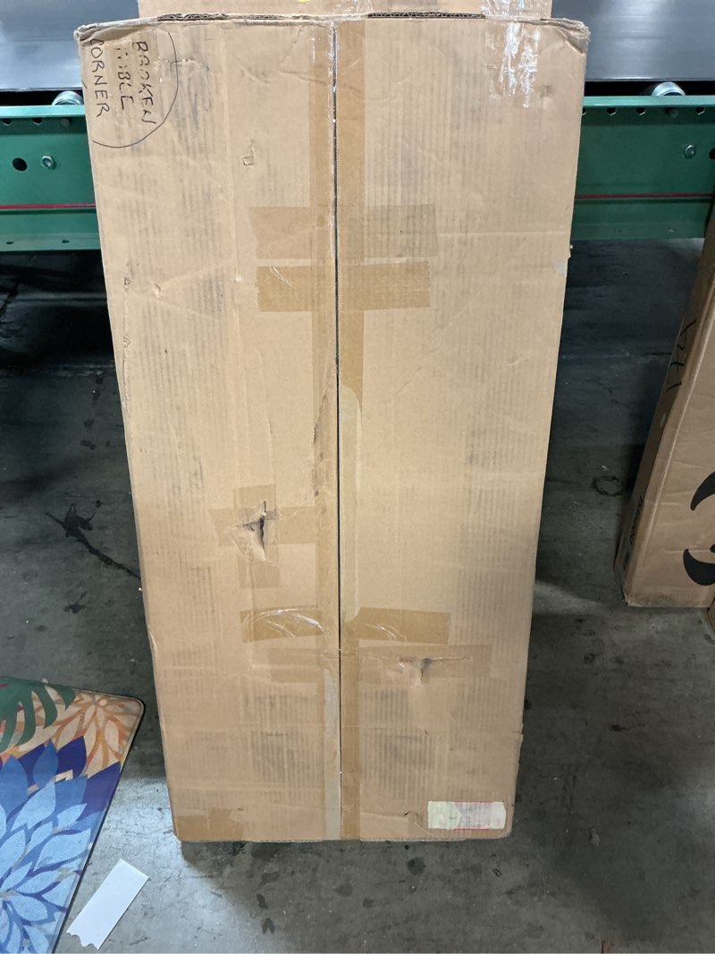 Condition photo showing Good Condition for TEMI Small Computer Desk Folding Table - 35.8" Foldable Office Desk, No Assembly, Perfect for Small Spaces in Bedroom, Dorm, or Apartment, Portable Mini Desk or Study Table with Compact Design, Brown 35.8 Inch NO Power Outlets Rustic Brown