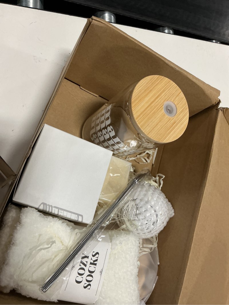 Condition photo showing Good Condition for new mom care package after baby, 7pcs new mom gifts set after birth, postpartum gifts for mom, after birth postpartum essentials for mom kit, pregnancy gifts for first-time moms, expecting mom bunny-khaki with new mama affirmation card