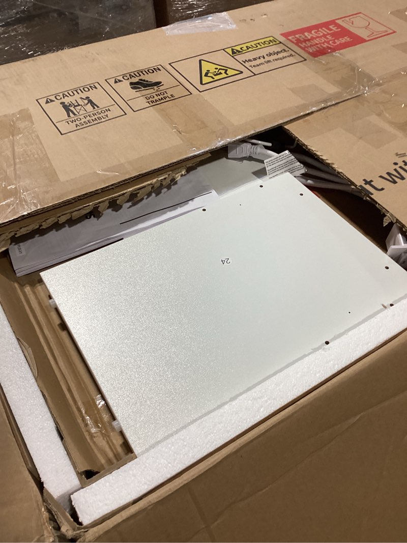 Condition photo showing As Is for Azusena 35.4” vanity built in outlets with light (not tested)