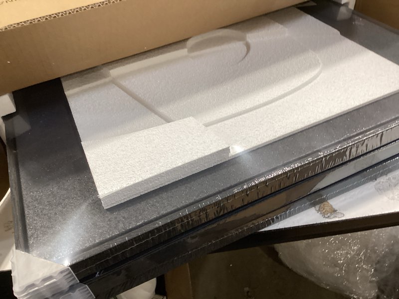 Condition photo showing New/Like New for 3D Textured Framed Black and White Abstract Wall Art for Bedroom, 3 Piece Modern Paintings Artwork for Walls, Minimalist Black White Geometric Pictures for Living Room, Dining Room Wall Decor 16x24 In 16" W x 24" H x 3Pcs Black and White