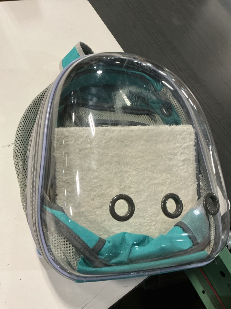 Condition photo showing As Is for Cat Carrier Backpack, Bubble Expandable Backpack Carrier