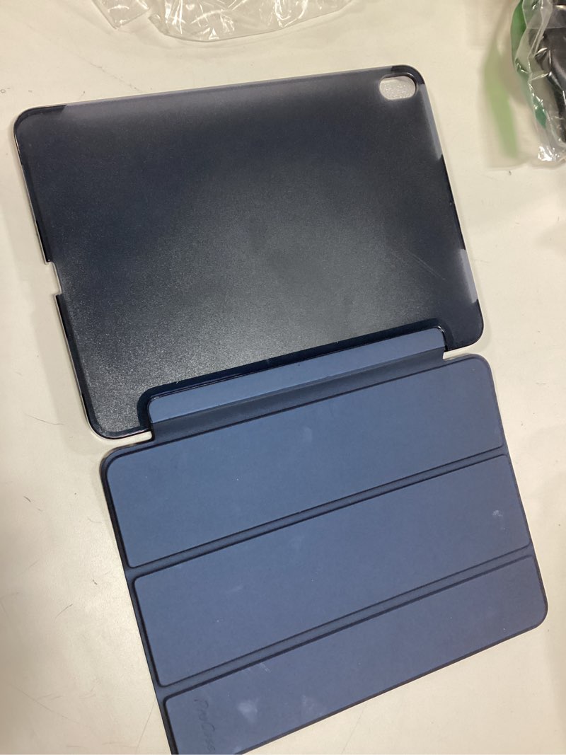 Condition photo showing As Is for JETech Case for iPad Air 5/4 (2022/2020 5th/4th Generation 10.9-Inch), Slim Stand Hard Back Shell Cover with Auto Wake/Sleep (Deep Navy)