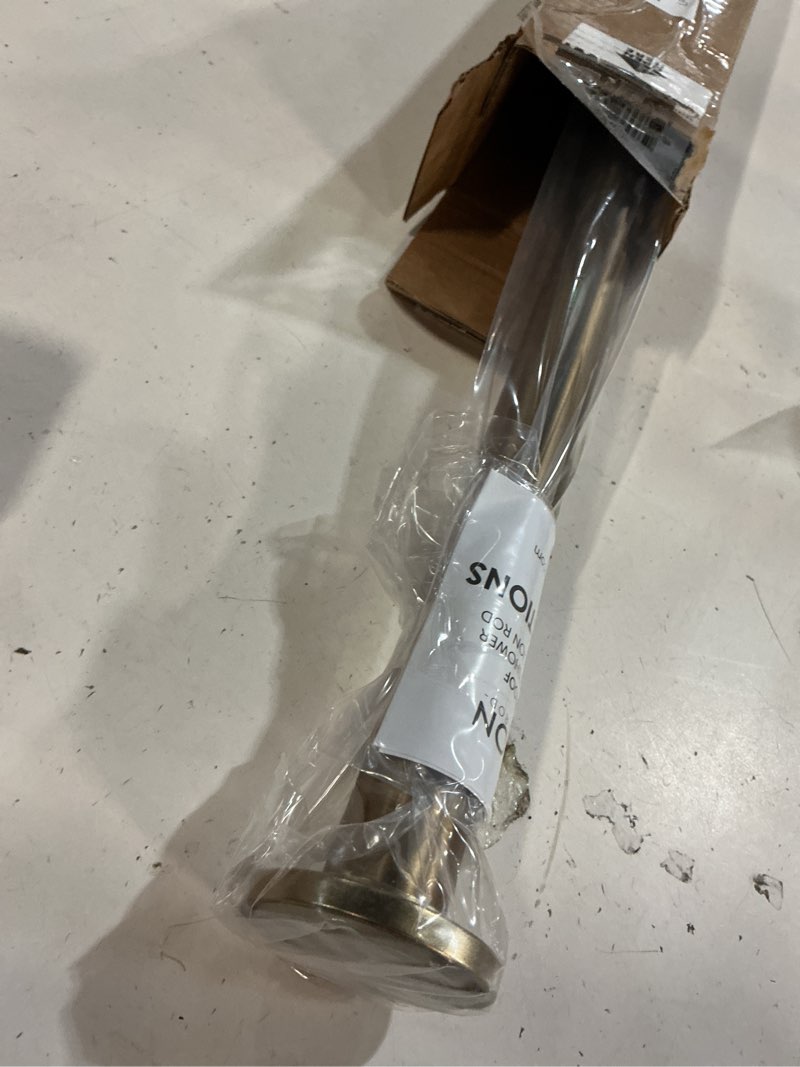 Condition photo showing New/Like New for ivilon tension curtain rod - spring tension rod for windows or shower, 24 to 36 inch. warm gold