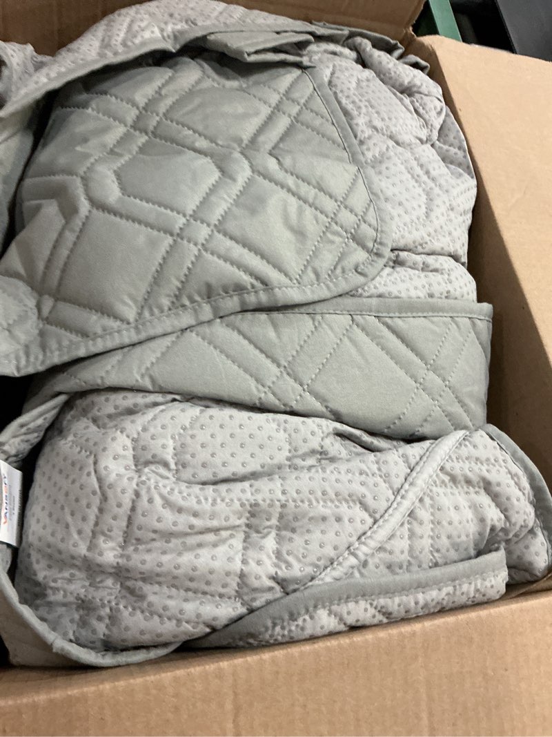 Condition photo showing As Is for vansofy waterproof recliner couch covers, sofa covers 1-piece washable reclining sofa cover non-slip furniture protector with elastic straps pocket for dogs, pets(light gray,3 seater) light gray 3 seater