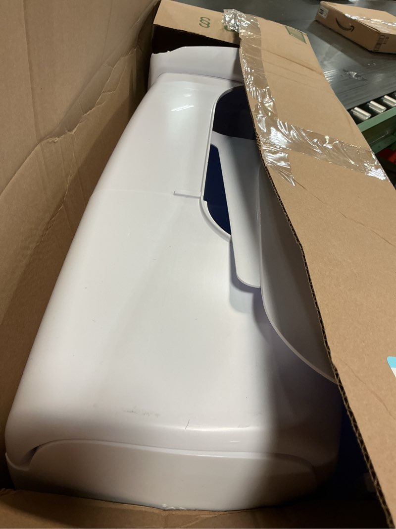 Condition photo showing As Is for playtex diaper genie complete pail with built-in odor controlling antimicrobial, includes pail & 1 refill, white , 8.36 pound white pail + 1 refill