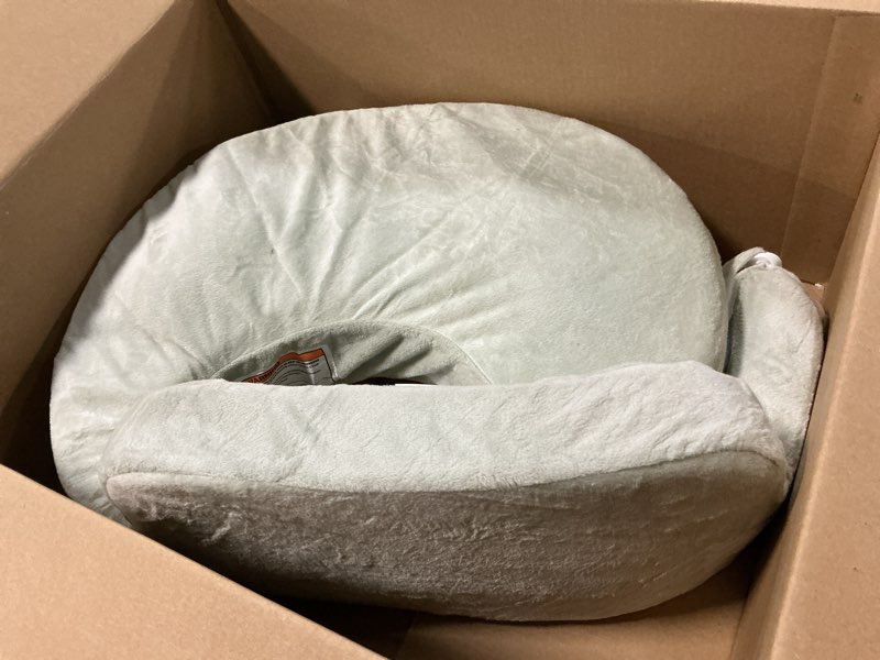 Condition photo showing Good Condition for my brest friend super deluxe nursing pillow - enhanced comfort & ergonomic breastfeeding pillow for ultimate support for mom & baby - adjustable and with handy side pocket, platinum platinum super deluxe