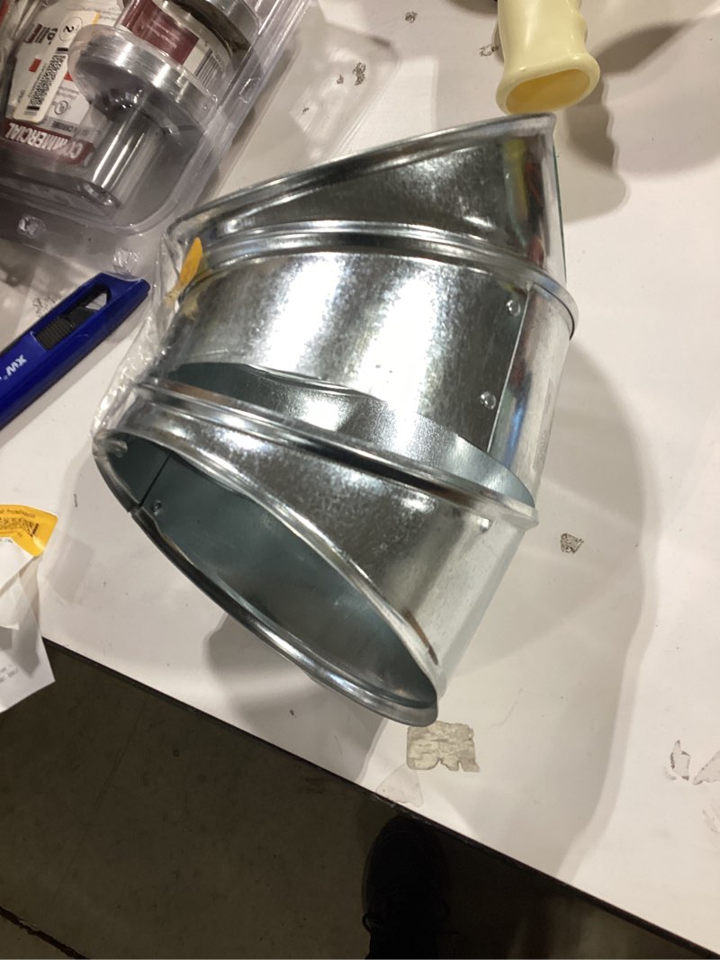 Condition photo showing Good Condition for imperial 6-in x 10-in galvanized duct