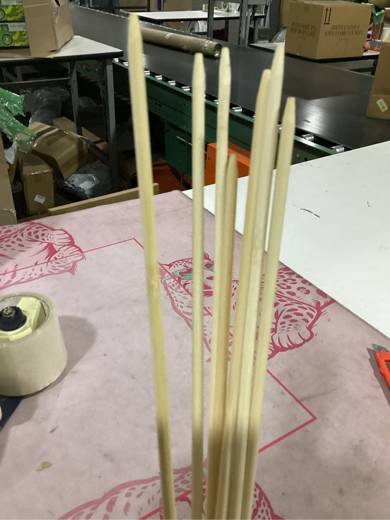 Condition photo showing New/Like New for smore sticks for fire pit extra long - thick 36 inch long smores sticks for fire pit, suitable for crafts & flower bouquets - 5mm thick bamboo skewers for smores, meat, kabobs, hot dogs, fruits