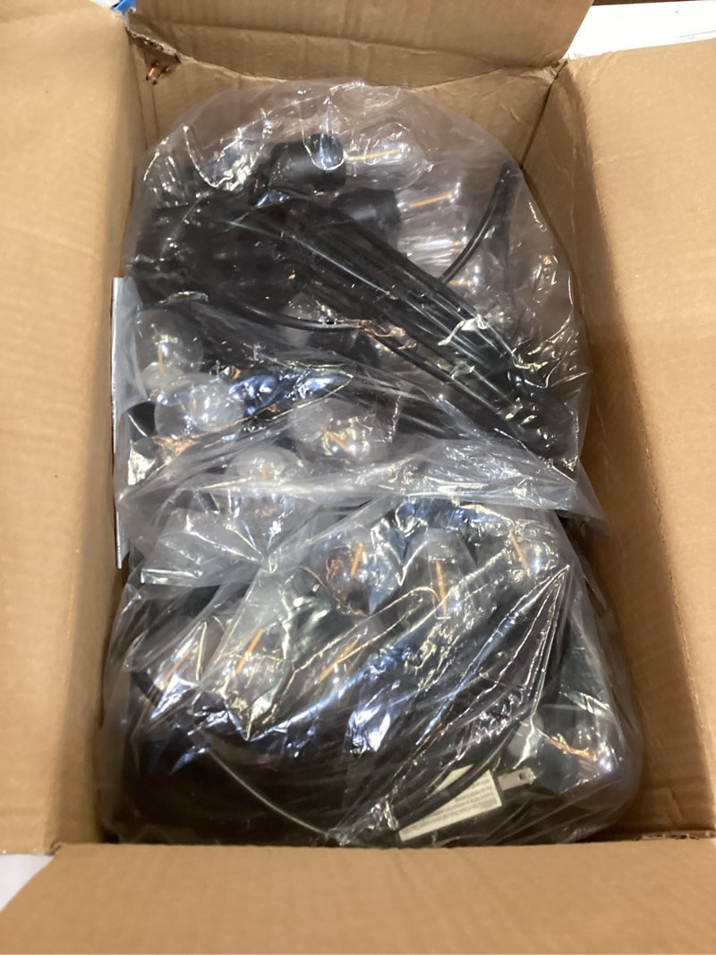 Condition photo showing Good Condition for outdoor safety string lights 100ft - commercial grade low voltage strand with 40 s14 shatterproof bulbs for tree garden yard bistro cafe | warm yellow 3500k party lights | ip65 waterproof | ul listed warm light 100ft