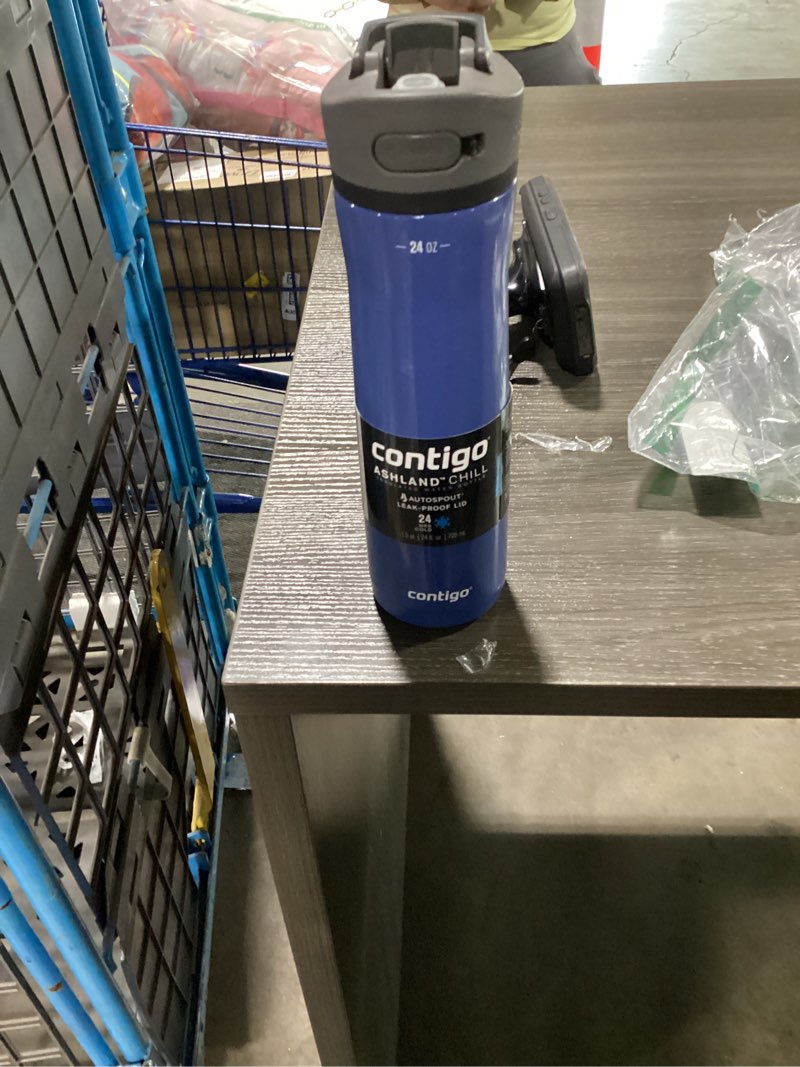 Condition photo showing As Is for contigo ashland chill water bottle ashland chill 24oz blue corn