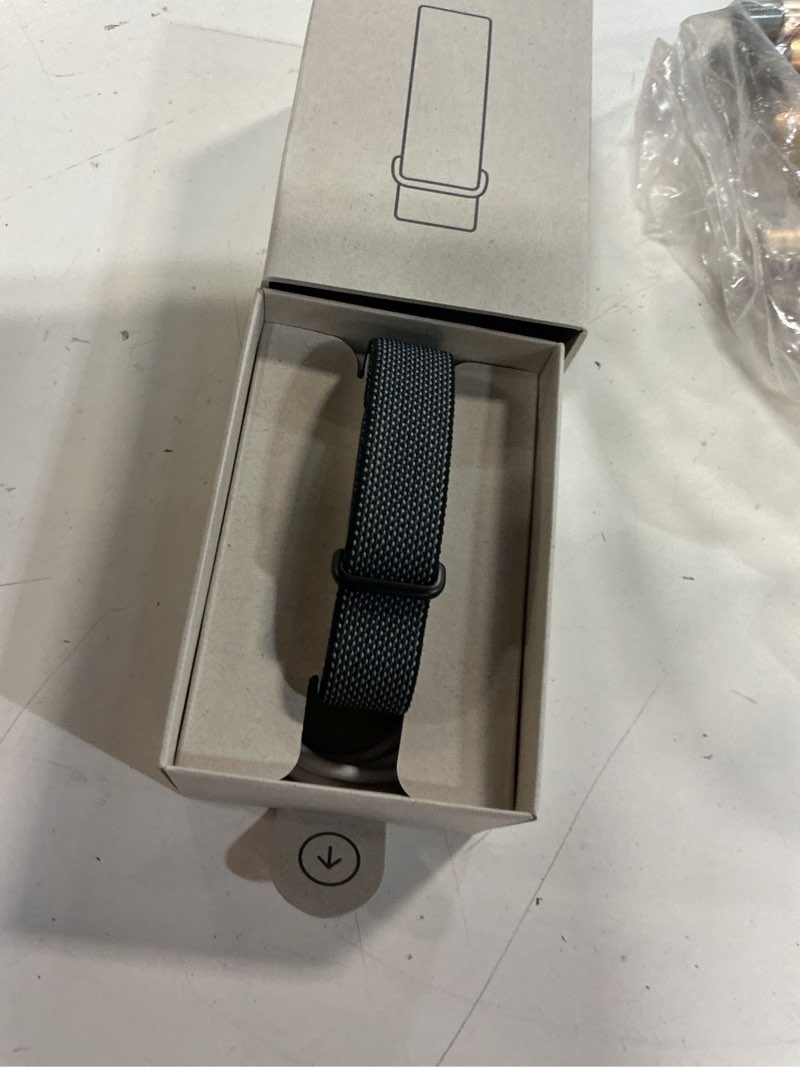 Condition photo showing Good Condition for google fitbit air - screenless activity tracker with fitness, heart rate, and sleep tracking - personalized ai-powered coaching - up to 7 days’ battery life - works with ios and android - obsidian fitbit air obsidian one size tracker (130-210 mm)