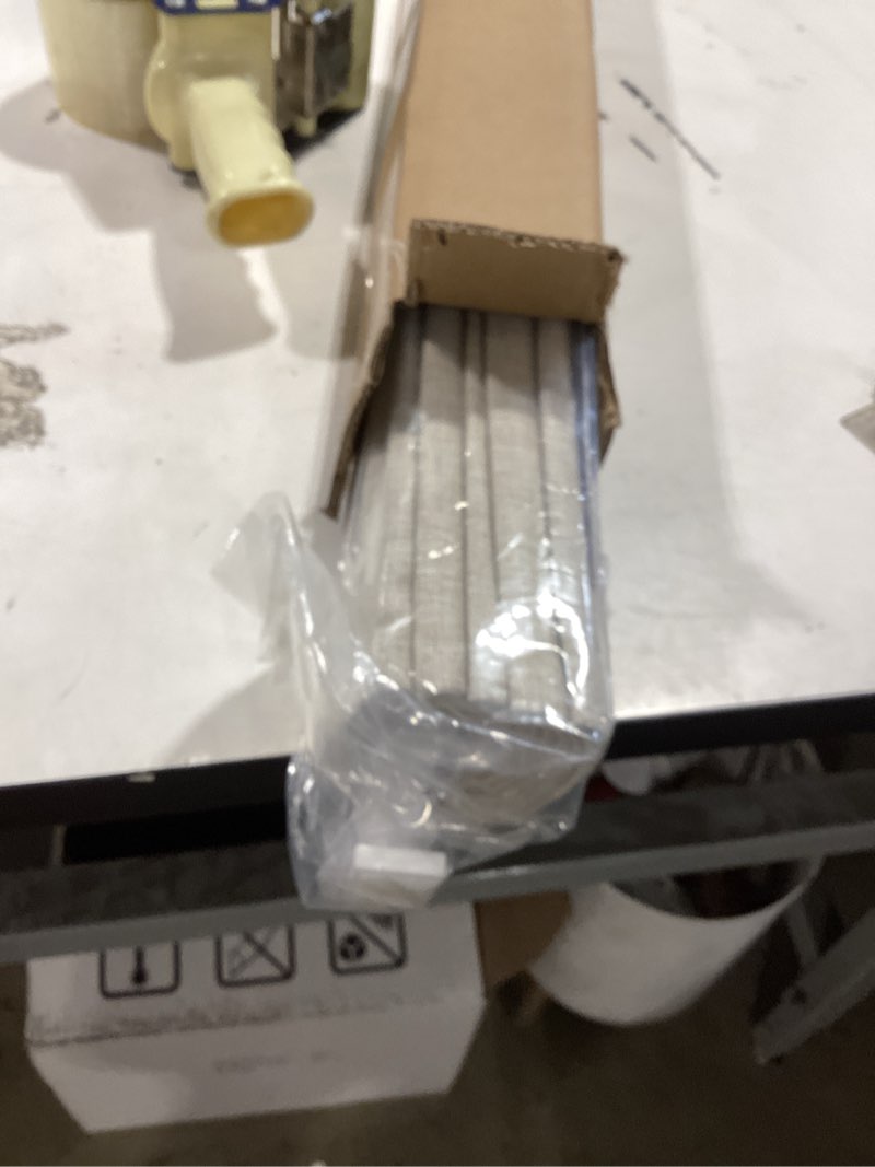 Condition photo showing Good Condition for lazblinds no tools no drill cordless roman shades for windows, blackout thermal insulated uv blocking window blinds, room darkening fabric blinds for indoor windows, 35'' w x 64'' h, beige blackout - beige 35" w × 64" h