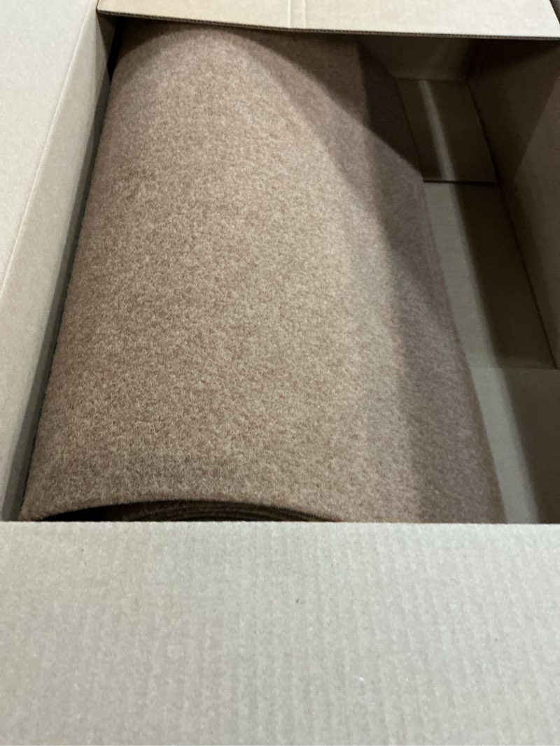 Condition photo showing Good Condition for 2' x 6' runner rugs with rubber backing, indoor outdoor utility carpet runner rugs, sand, can be used as aisle for the rv and boat, laundry room and balcony