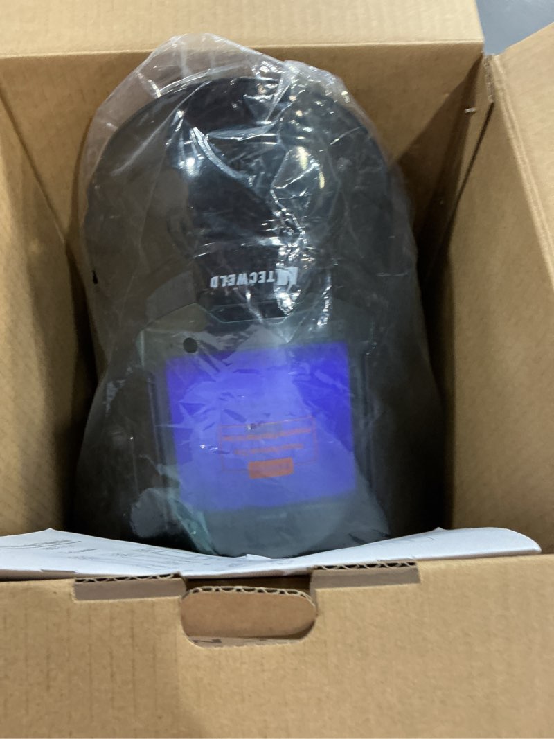 Condition photo showing New/Like New for Auto Darkening Welding Helmet, Large Viewing Welding Hood with 4 Arc Sensor Wide Shade 4~5/9-9/13 for TIG MIG Arc Weld Grinding Welding Mask glossy black pro