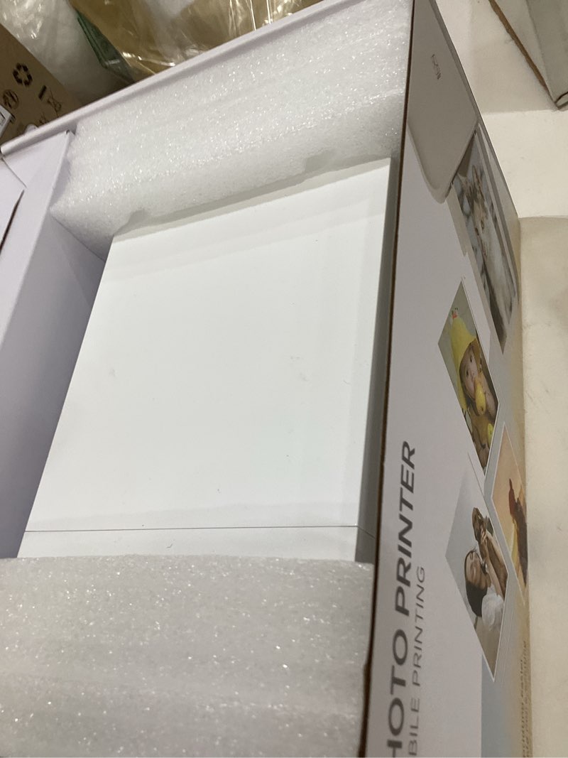 Condition photo showing Good Condition for hprt photo printer 4x6,+108sheets&2ribbon,instant picture printer for iphone, android, smartphone,portable photo printers for home use,thermal dye-sublimation, ar video printing?white? white printer+108sheets