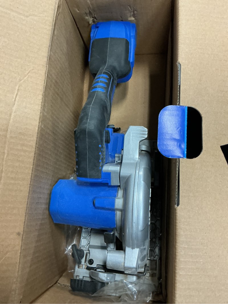 Condition photo showing As Is for kobalt 24-volt 4-1/2-in brushless cordless circular saw (battery and charger not included)