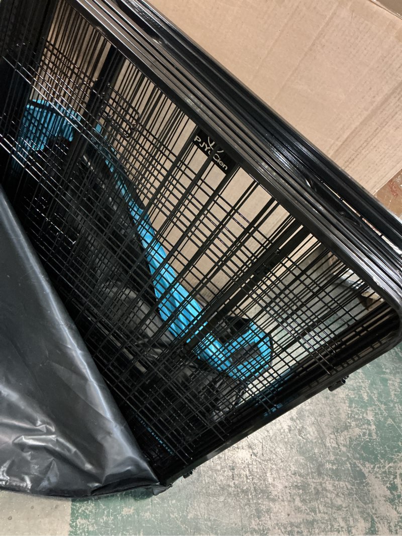 Condition photo showing As Is for PJYuCien Dog Playpen Plus Storage Bag, 31.3" H 8 Panels Puppy Pen with Square Bottom, Heavy Duty Dog Fence for Puppies/Small Dogs