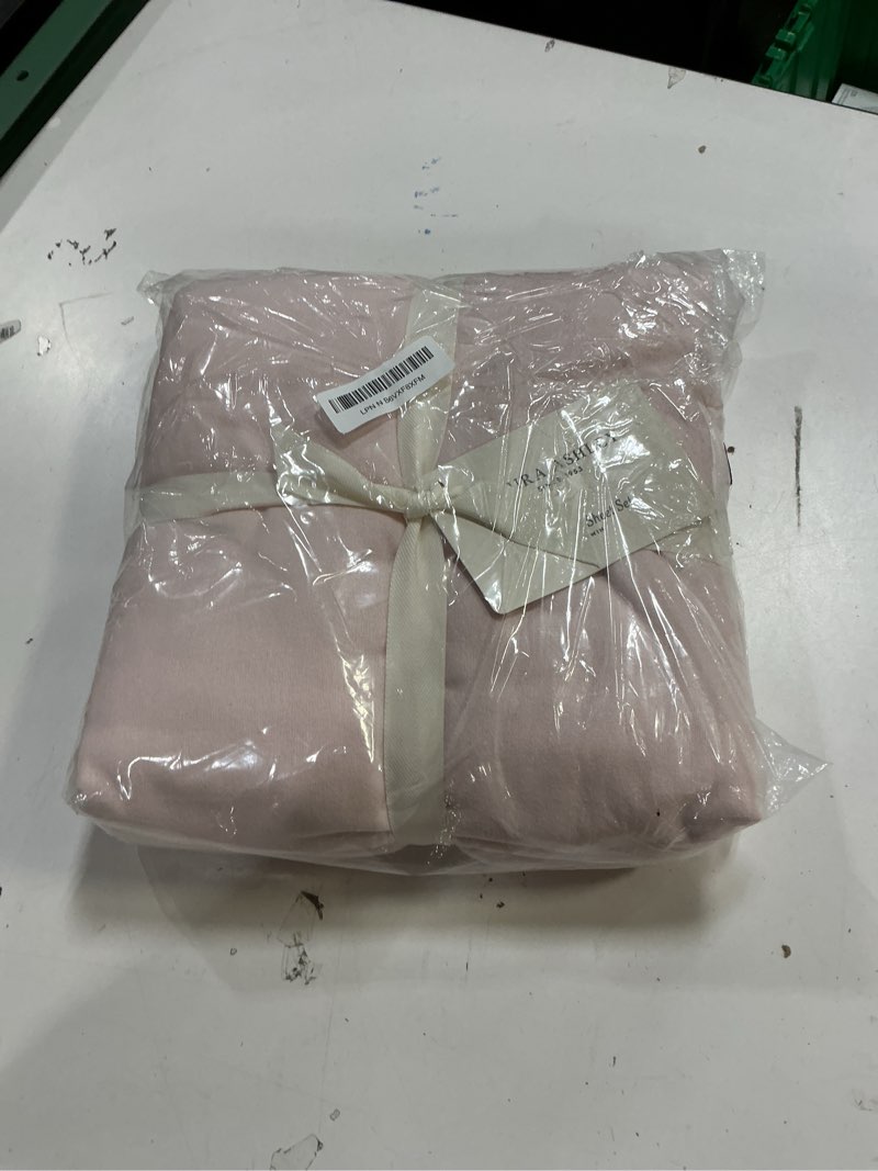 Condition photo showing New/Like New for Laura Ashley Home - Twin Sheets, Cotton Flannel Bedding Set, Brushed for Extra Softness & Comfort (Pink, Twin)