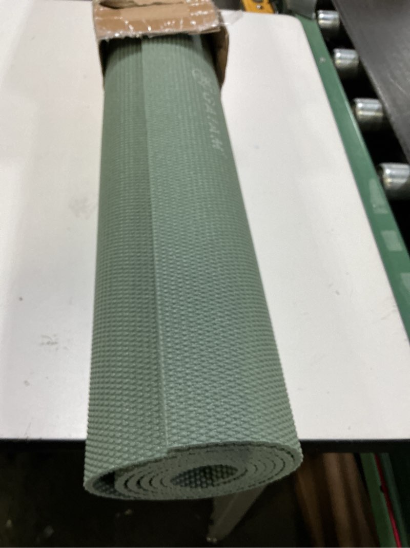 Condition photo showing Good Condition for gaiam yoga mat - premium 5mm solid thick non slip exercise & fitness mat for all types of yoga, pilates & floor workouts (68" x 24" x 5mm) sagebrush