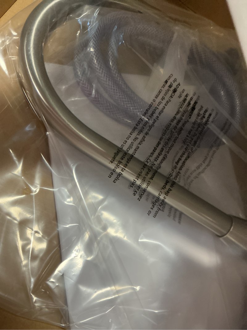 Condition photo showing Good Condition for Project Source ?Everfield Stainless Steel 2-handle High-arc Kitchen Faucet